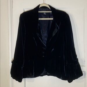 Spense Black Velvet Jacket